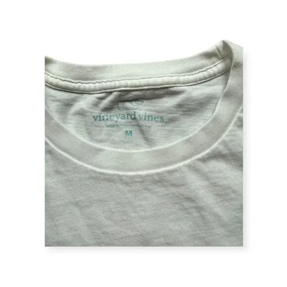 Vineyard Vines Men's White Long Sleeve Logo T-Shirt - M - Picture 3 of 5